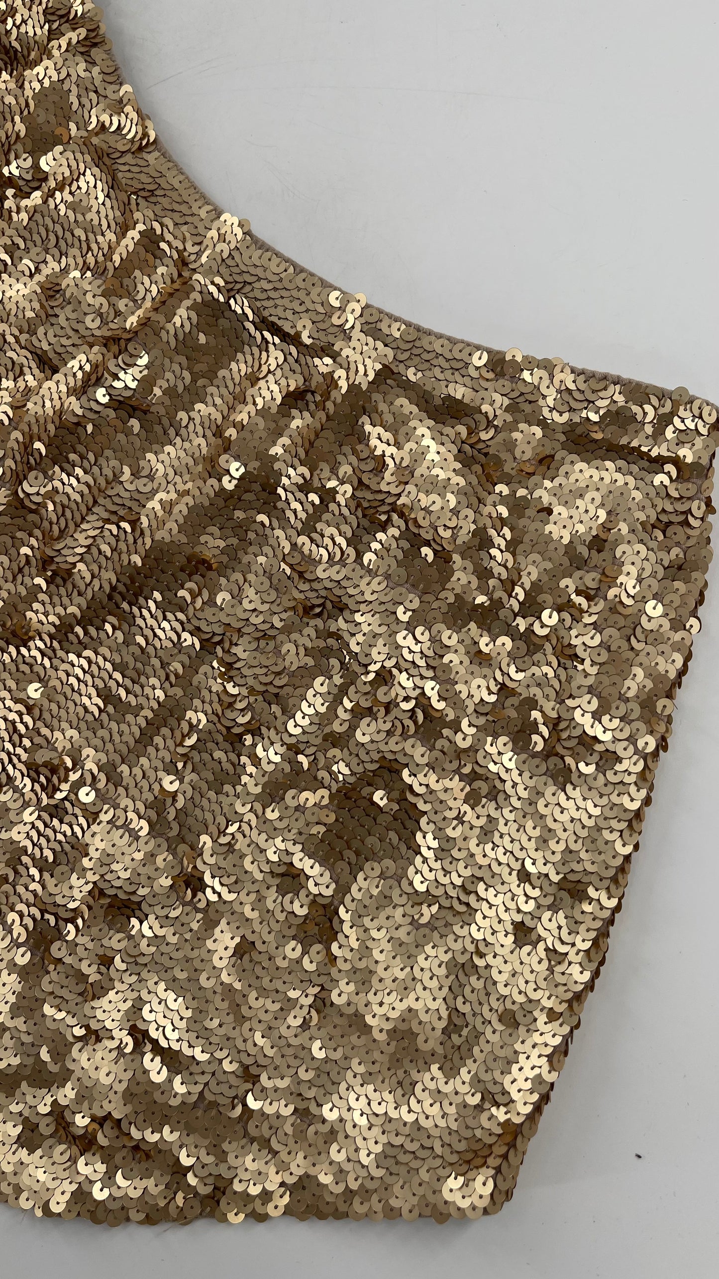 Free People Gold Sequin Shorts Size 2