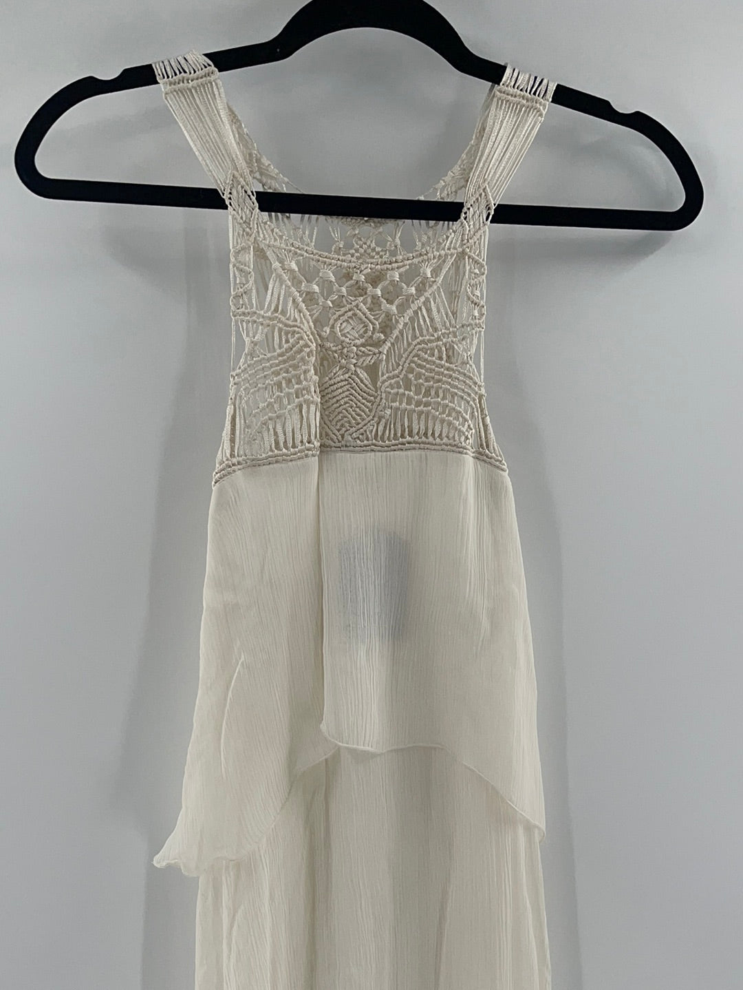 Staring at Stars Tiered Crochet Maxi (S)