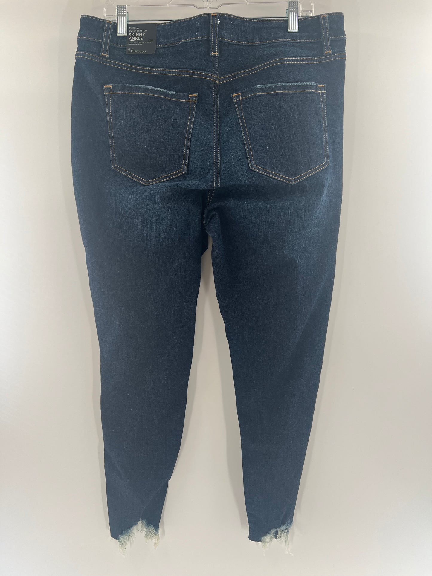 Lane Bryant Ripped Jeans Mid Rise Skinny Ankle Jeans (size 16 R)