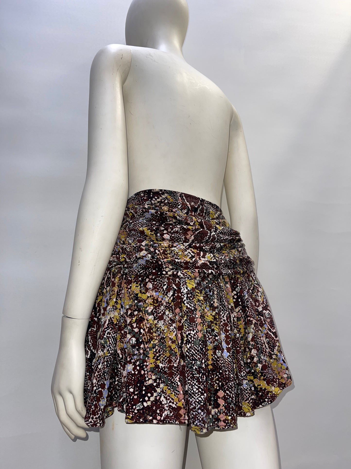 Free People Snake Print Mini Skirt(Size 6) - with tag -