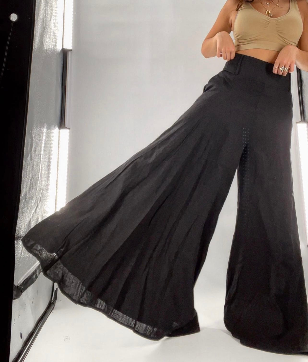 INA Deadstock linen Ultra wide legs (6)