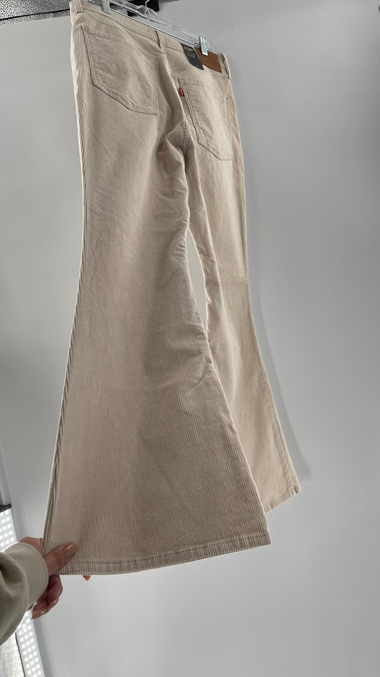 Free People Off White Corduroys 70s High Flare (31)