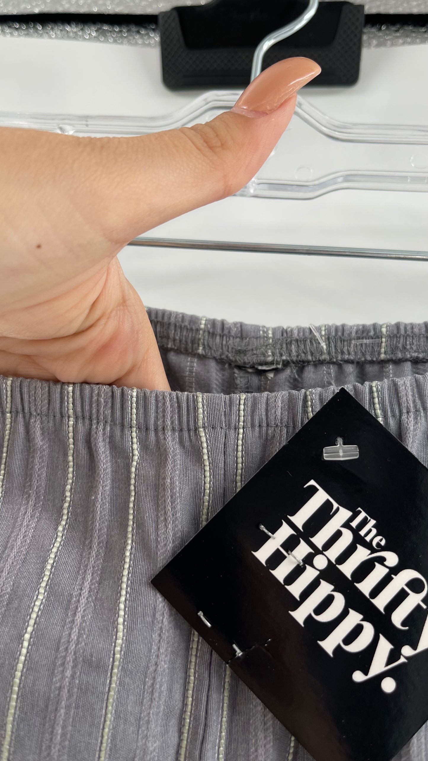 Vintage Pinstripe Wide Legs (Medium)