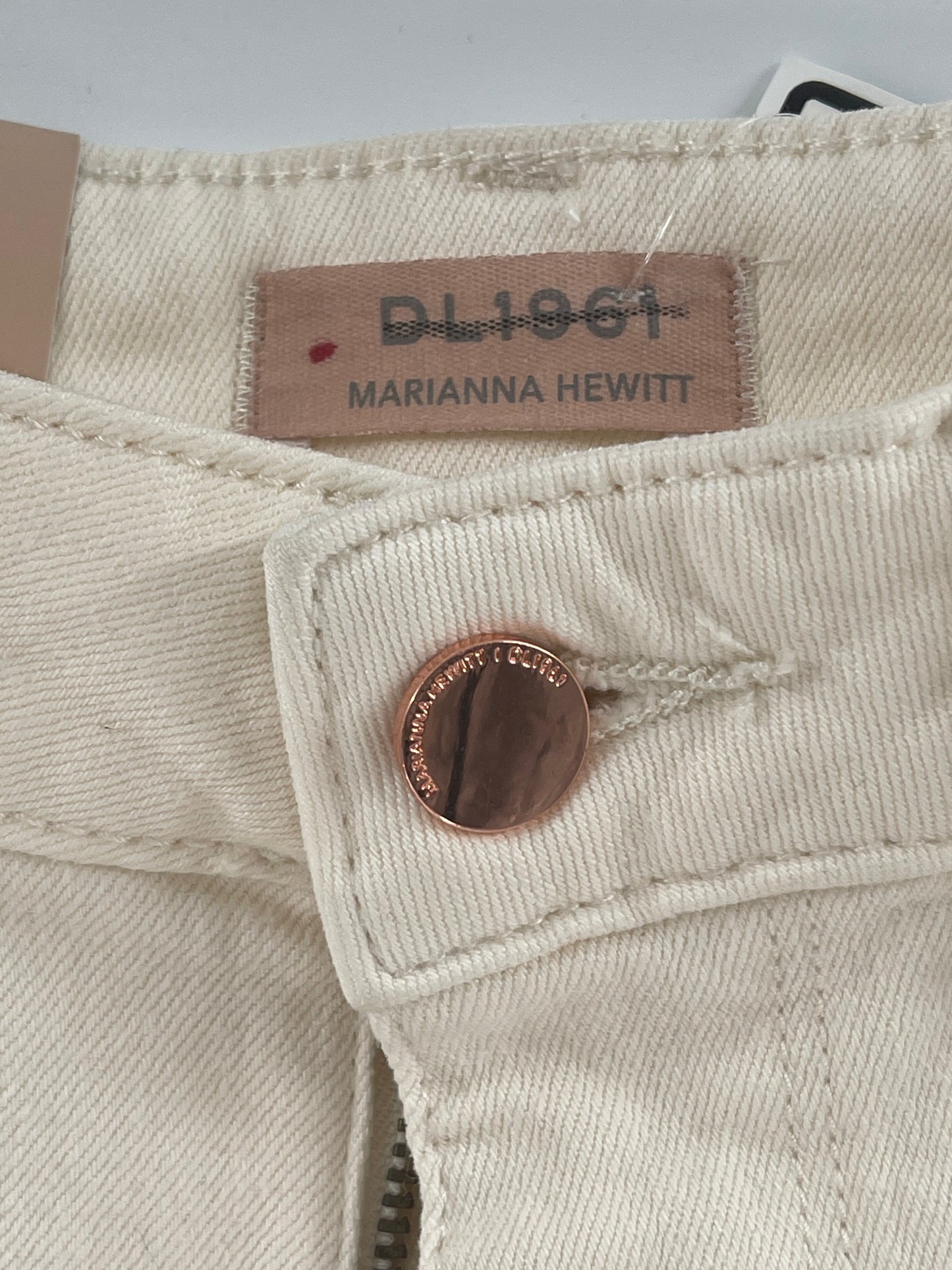 D1 1961 White Anthropologie High Rise Wide Leg Jeans (Size 27)