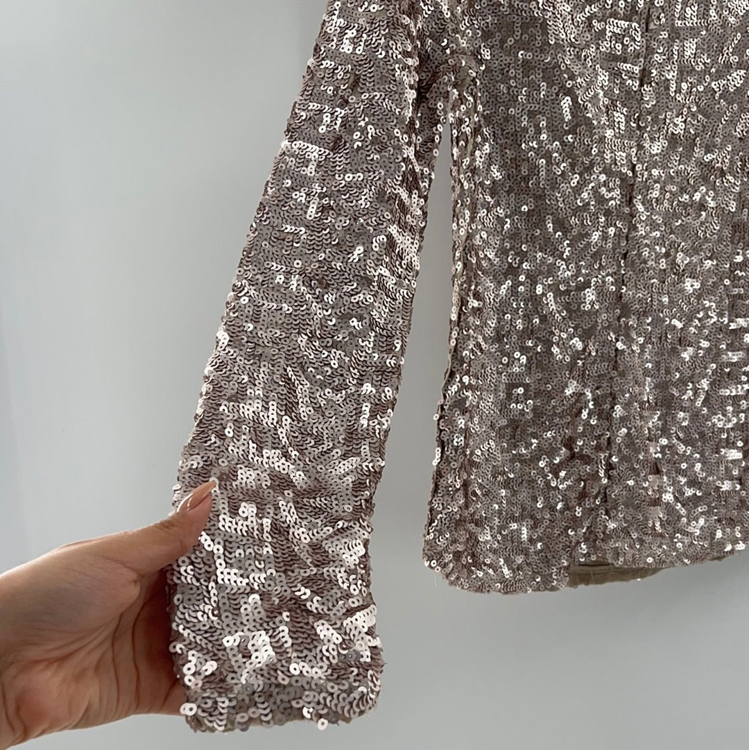 Free People Sequined Turtle Neck (S)