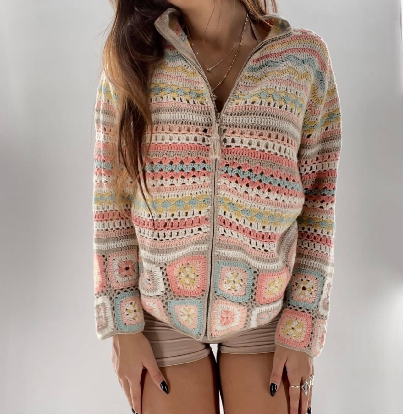 Granny Square Sweater (S/M)