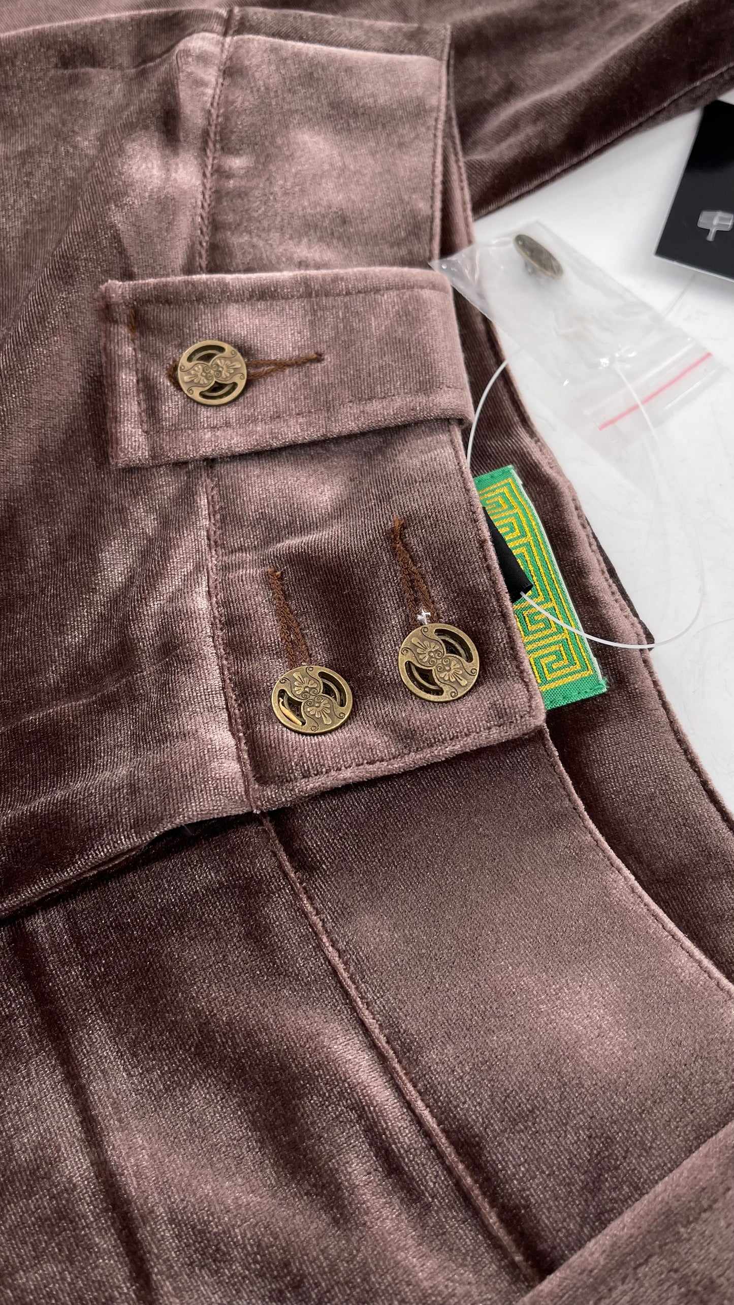 Vintage Tracy Porter Velour Yoga Pants/ Kick Flares (26)