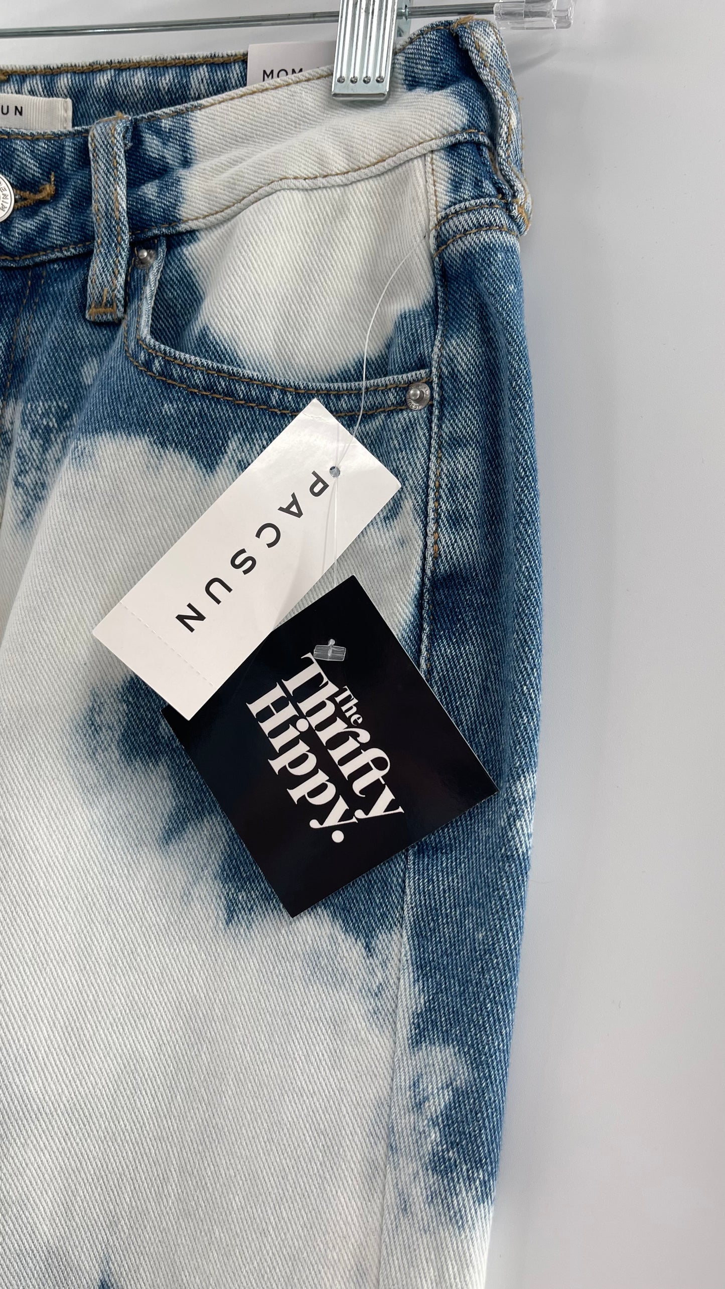 Pacsun Tie Dye Bleach Tagged Mom Jeans (24)
