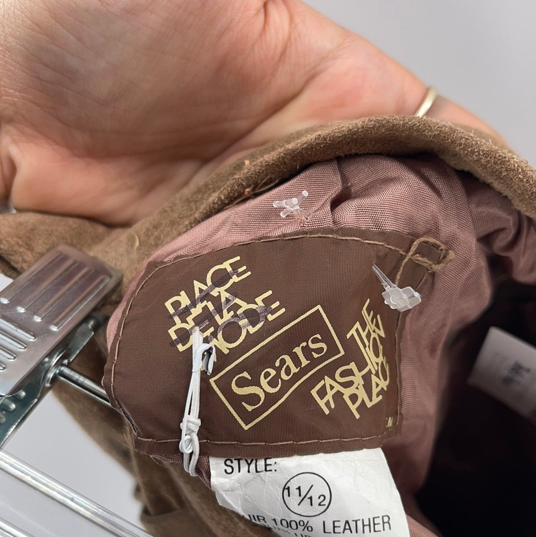 Urban Outfitters Brown Suede Mini Skirt (S)