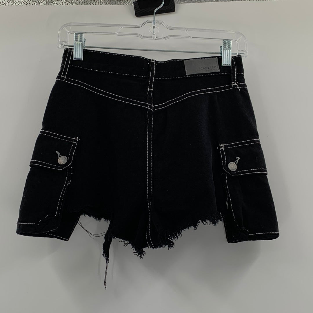 Carmar Multi Pocket Black Jean Shorts (Size 26)