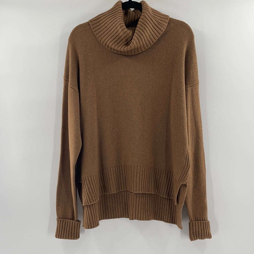 Anthropologie Brown Turtle Neck Sweater (Size Medium)