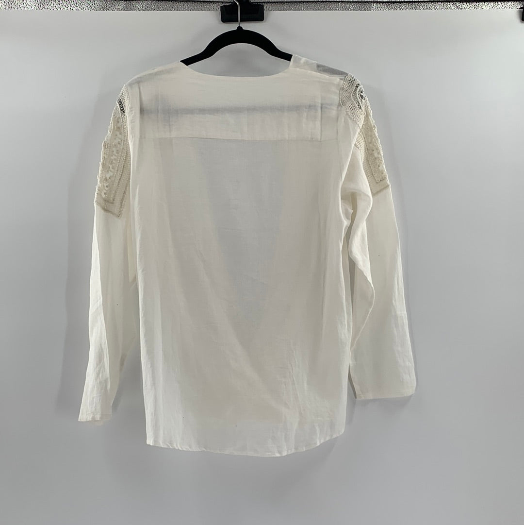 Hoss Intropia Ivory backless Long Sleeve (M)