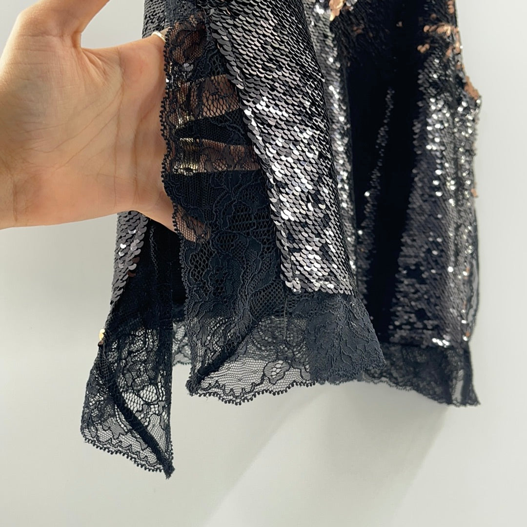 Intimately Free People Black Sequin Tank (S)