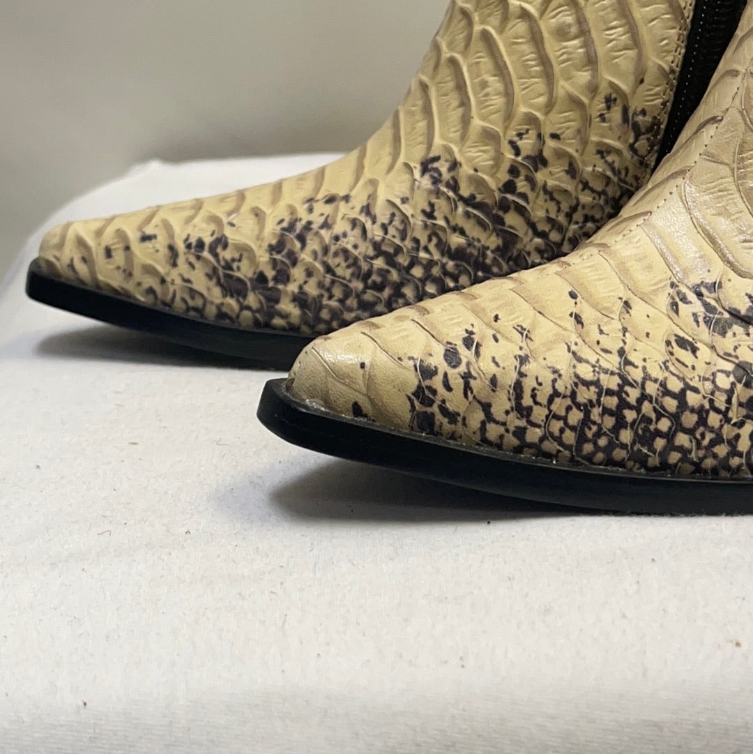 Jeffrey Campbell Snake Skin patterned Boots