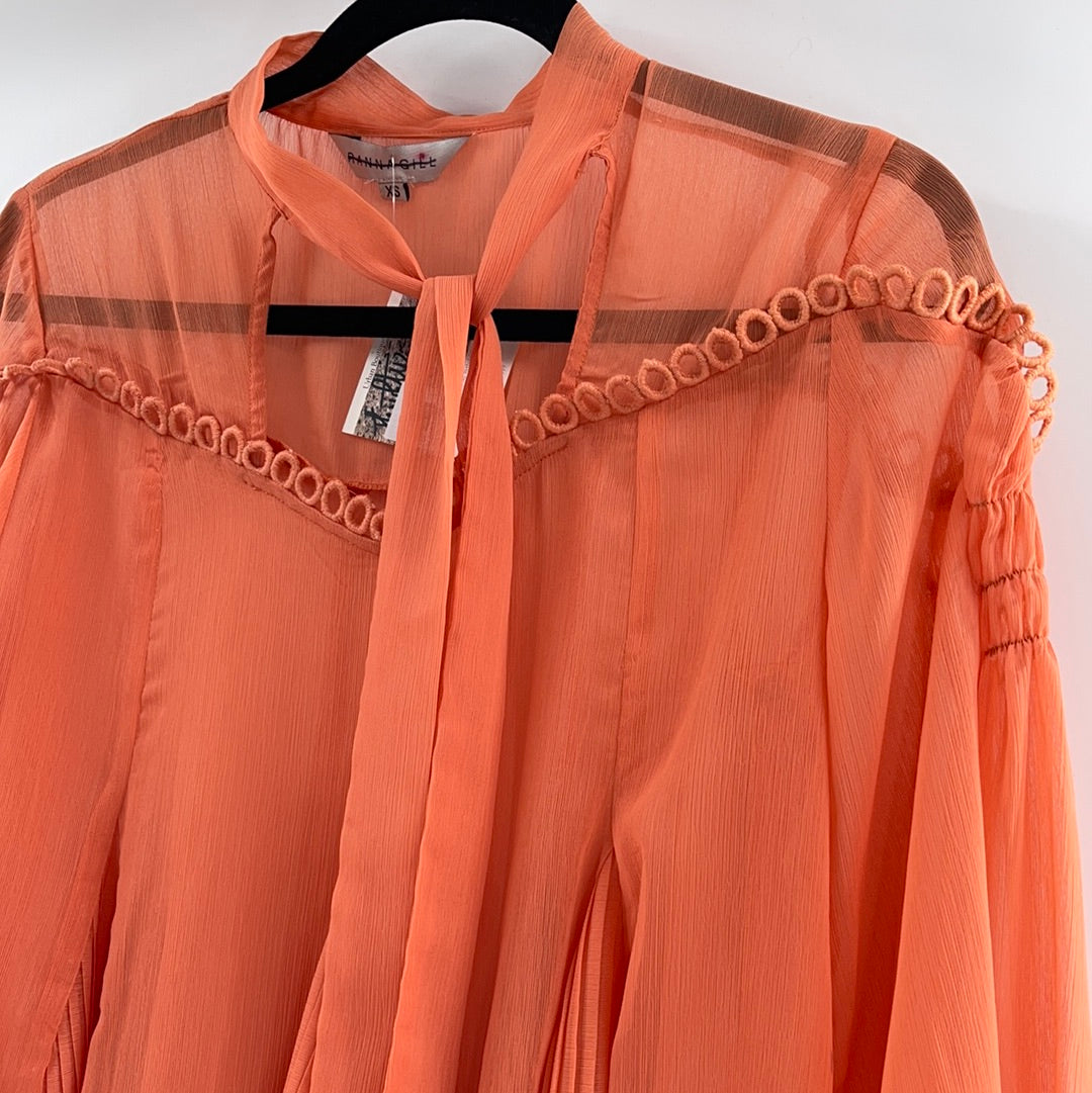 RANNA GIL Peach Long Sleeve (XS)