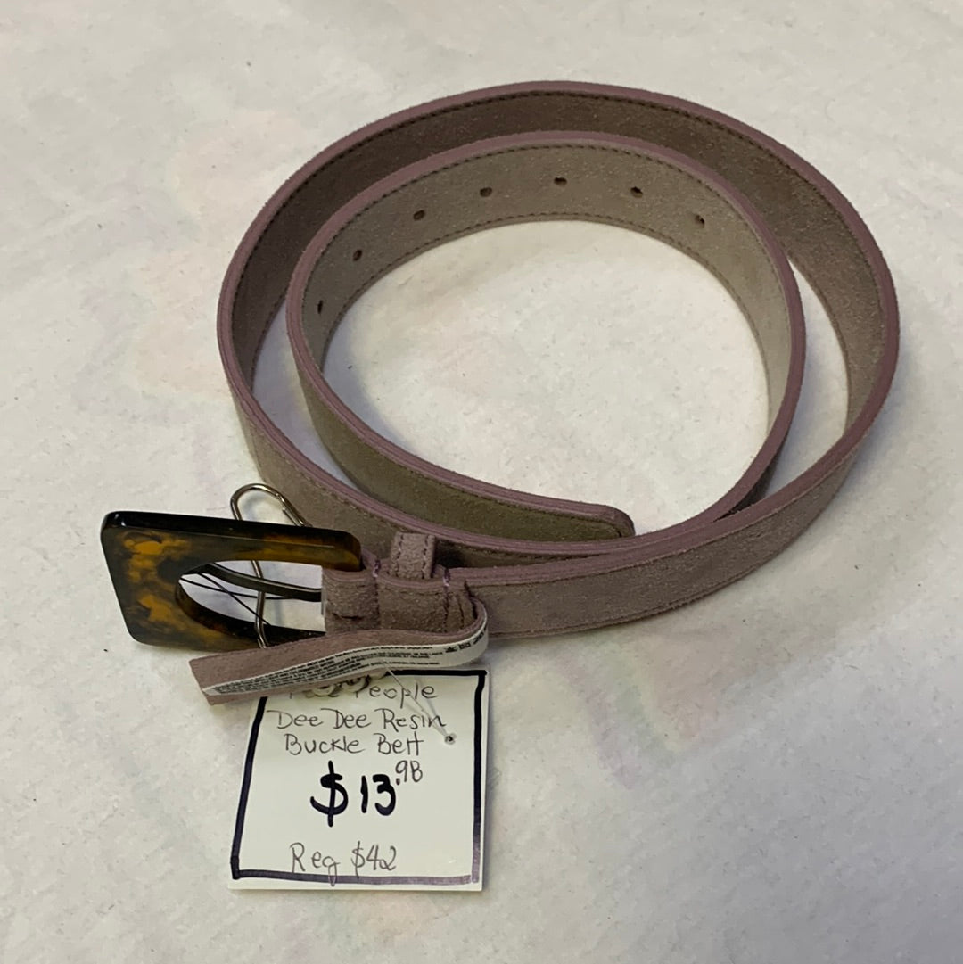 Free People Dee Dee Resin Buckle Belt