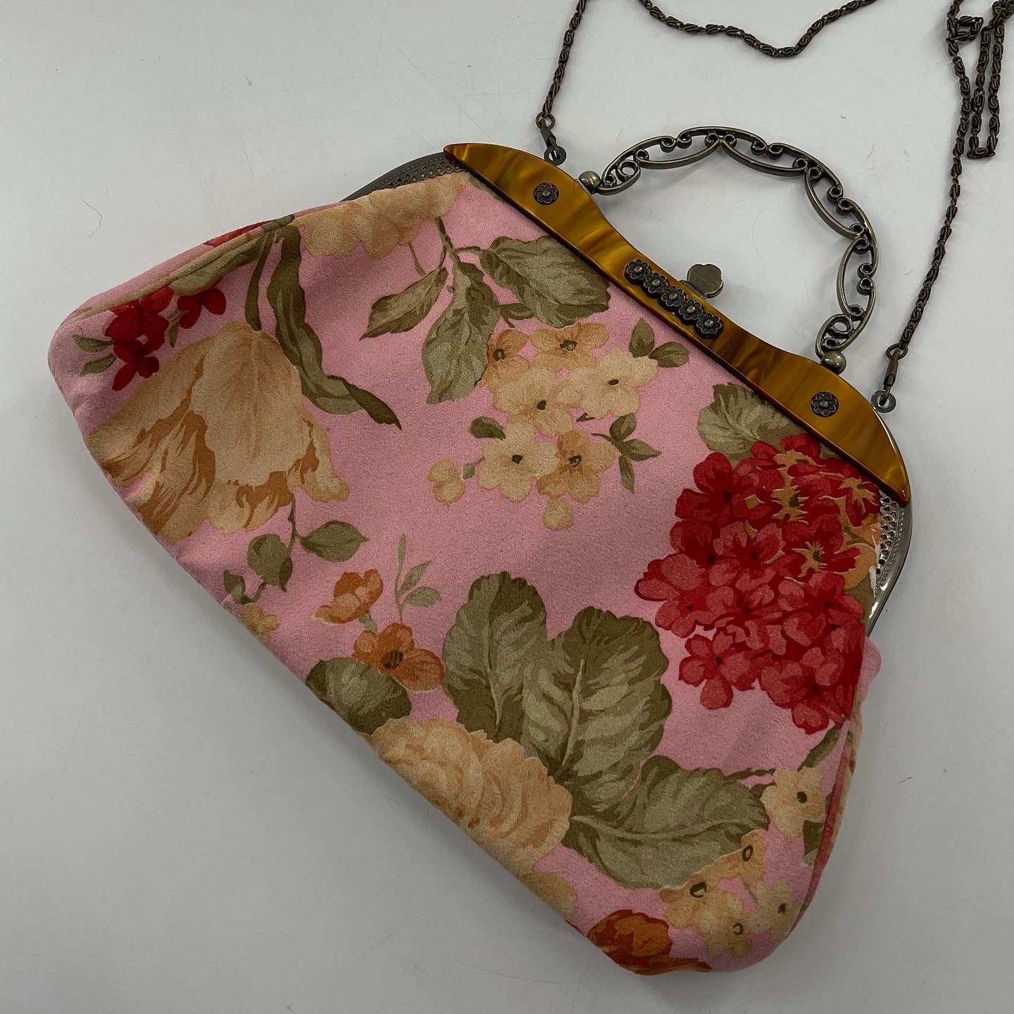 Vintage Pink Floral Purse