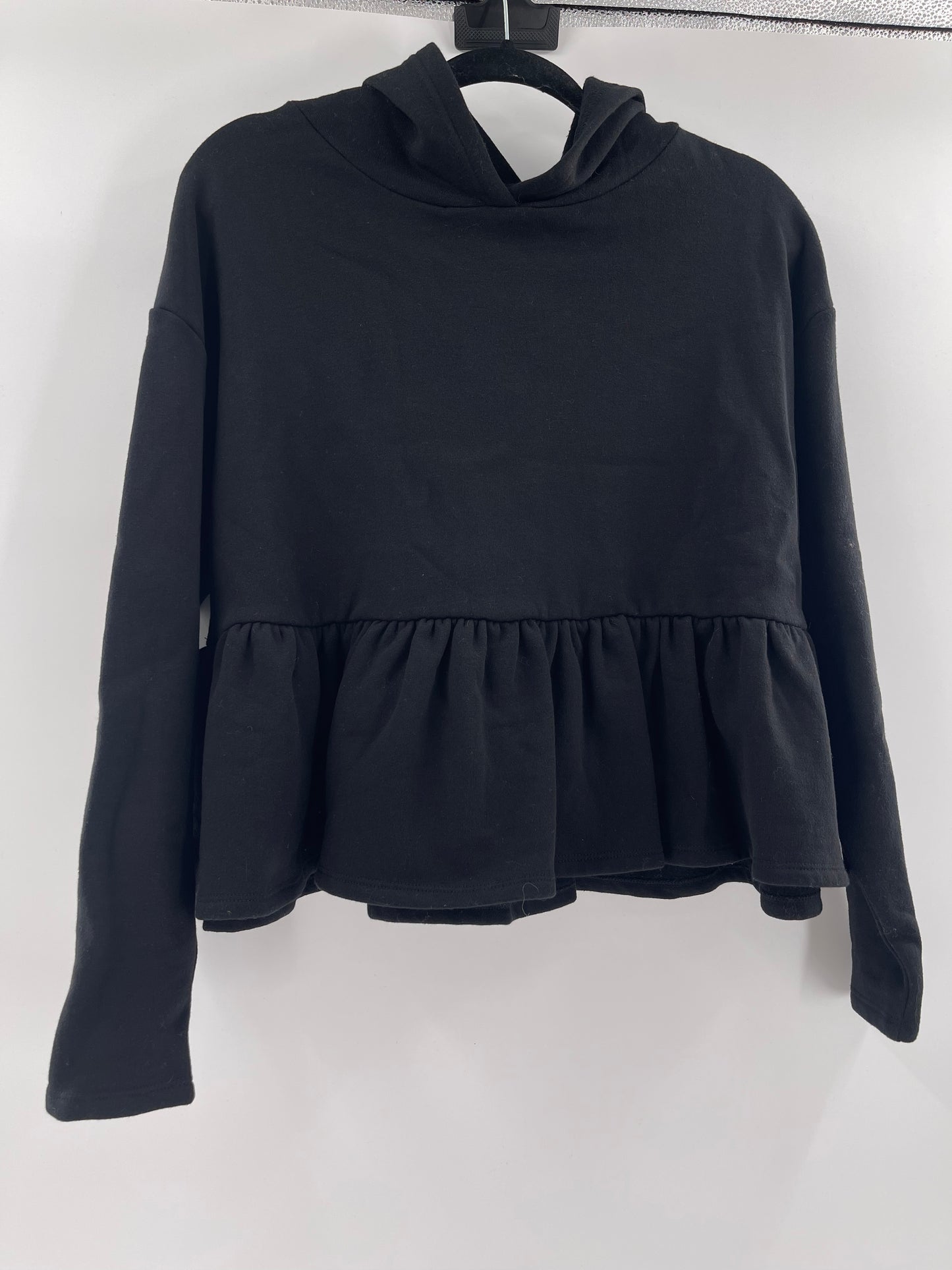 Urban Outfitters Cropped Black Hoodie (XS)