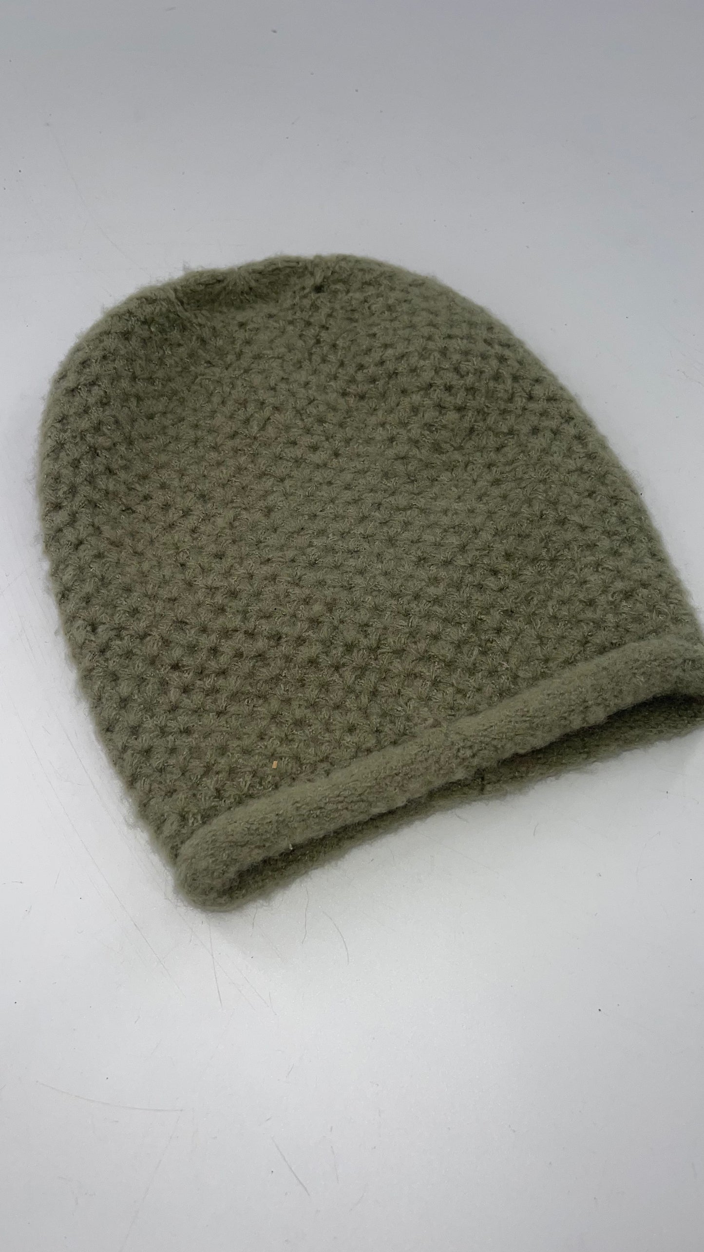 Free People Moss Green Knit Beanie