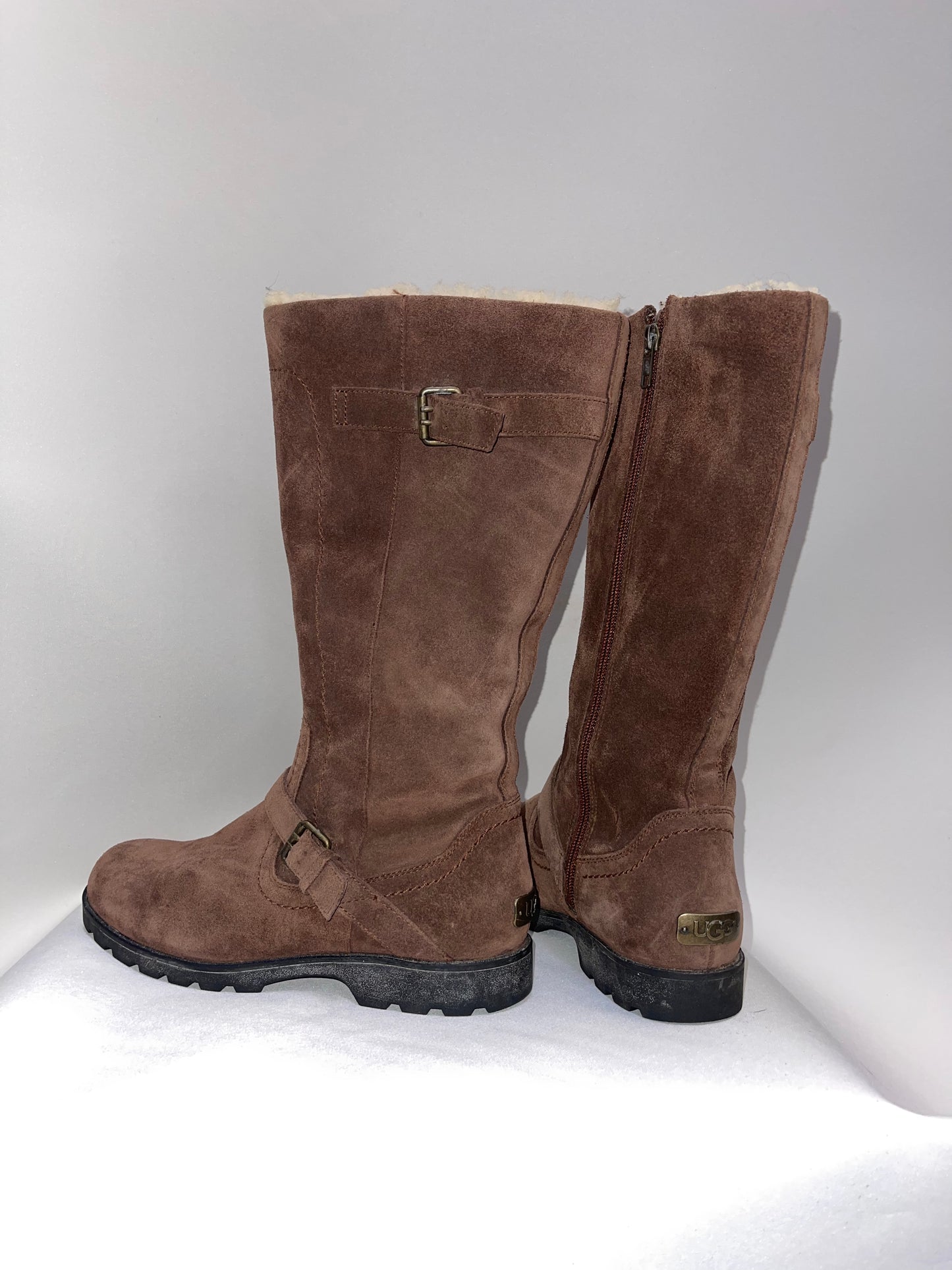 UGG Brown Zip Up Winter Boot