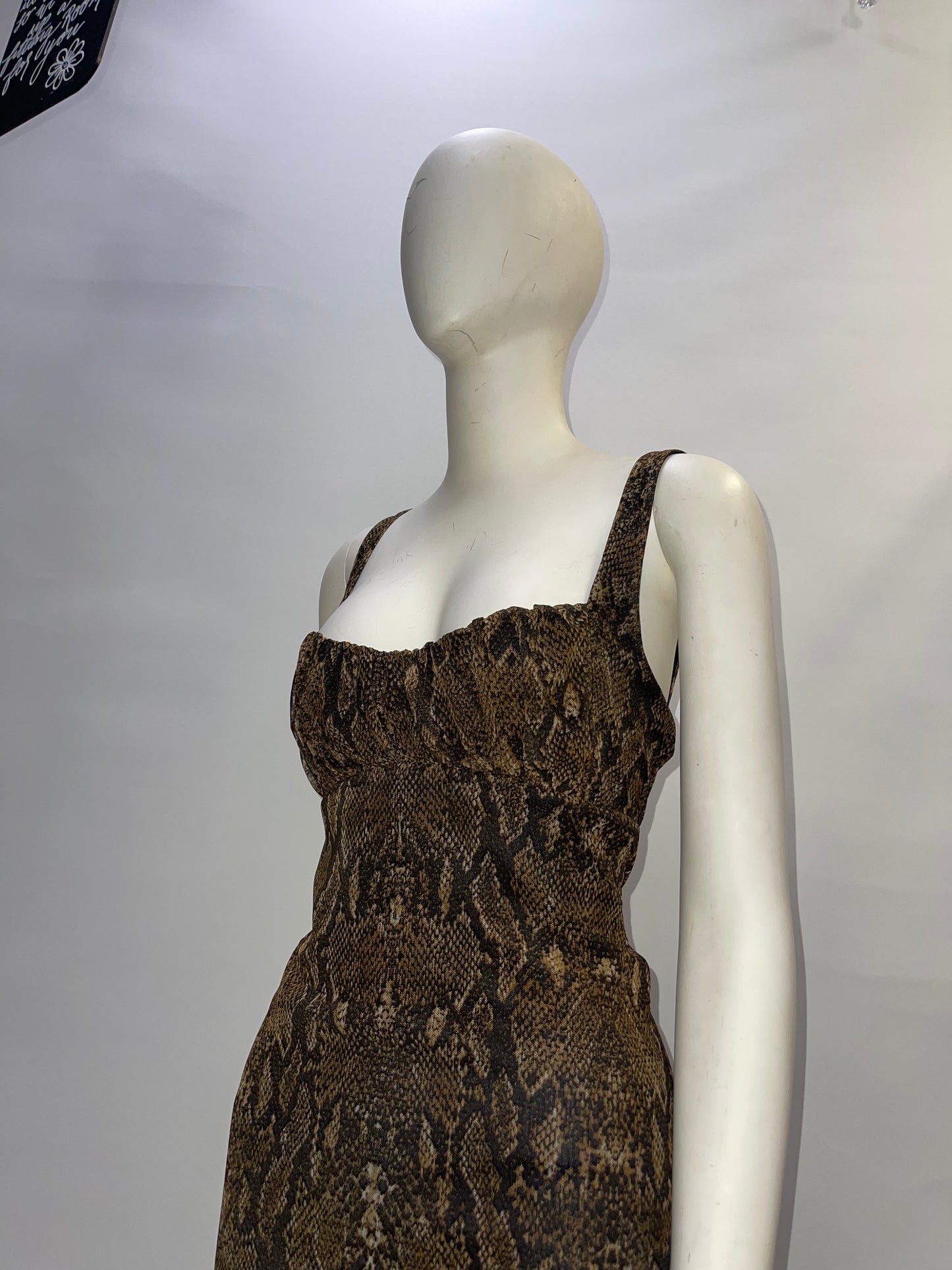 Urban Outfitters Snakeskin Mesh Dress (M)