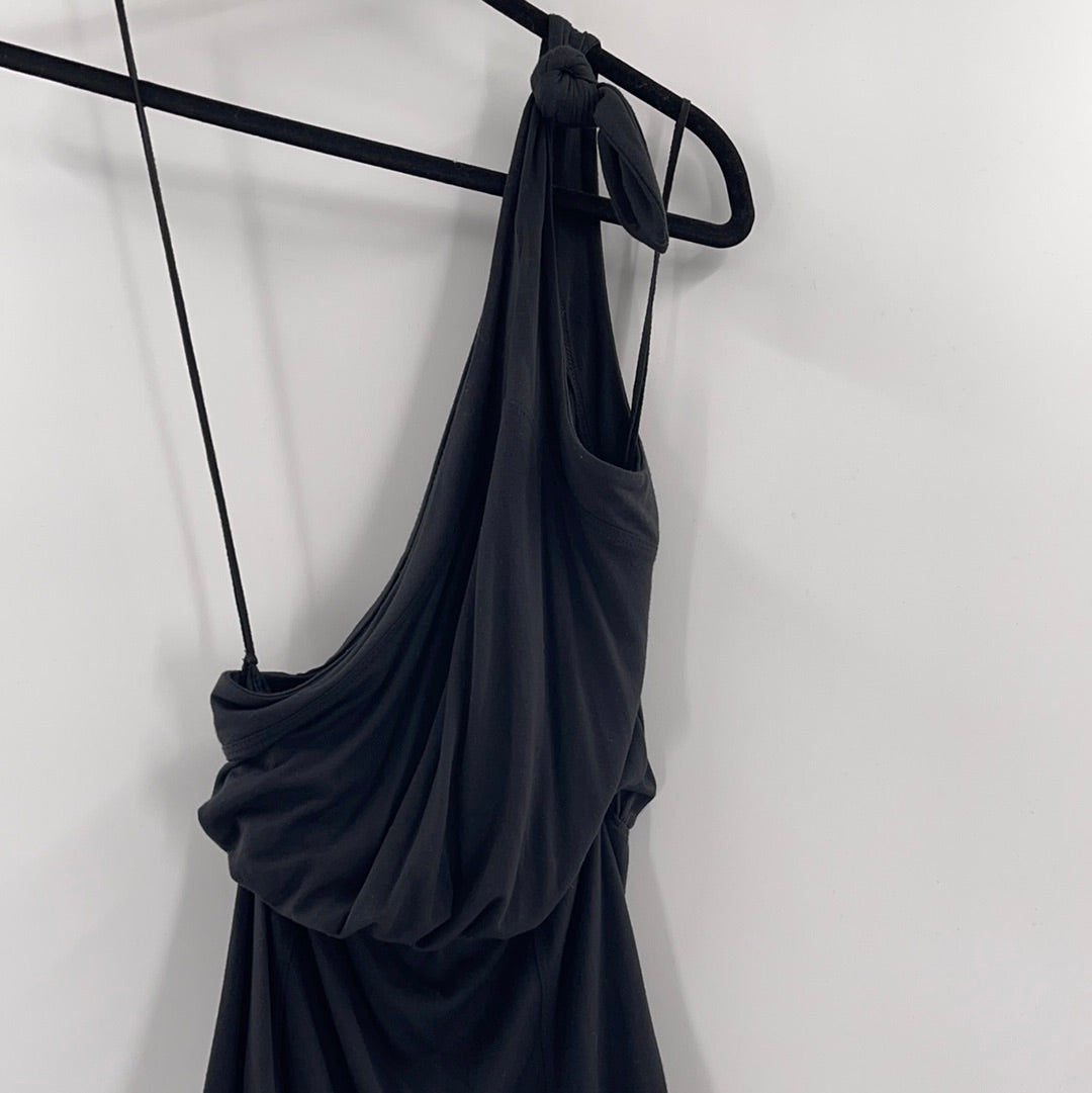 Free People Black One Shoulder Tank (M)