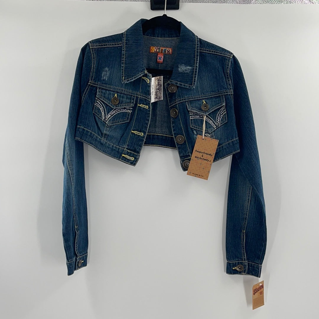 Plugg Ultra Cropped Denim Jacket (M)
