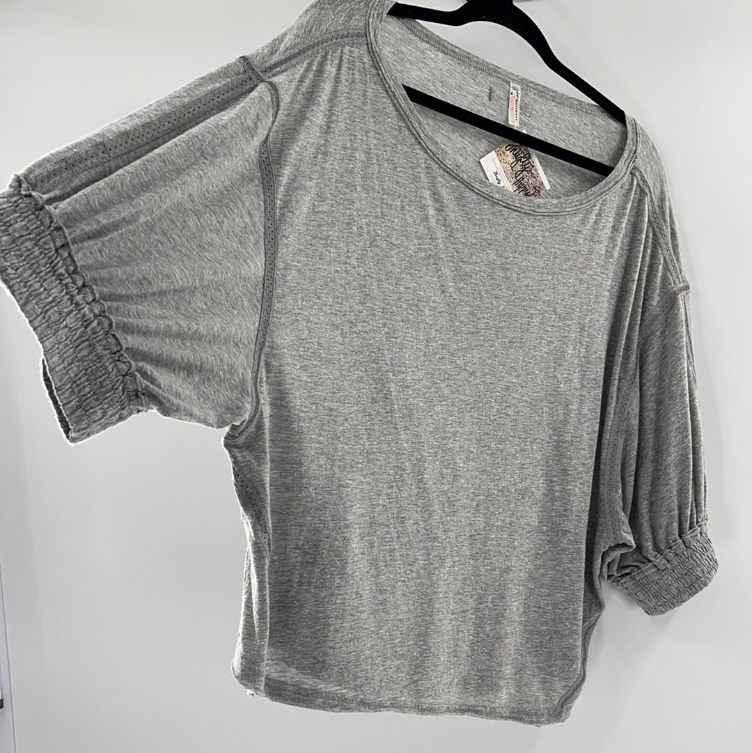 Free People Movement Grey Short Sleeve (XS)