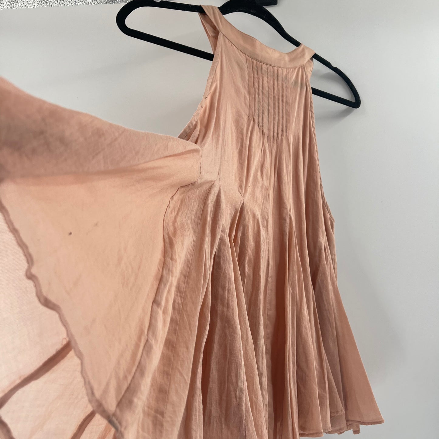 Free People Blush Pleated Tunic (S)