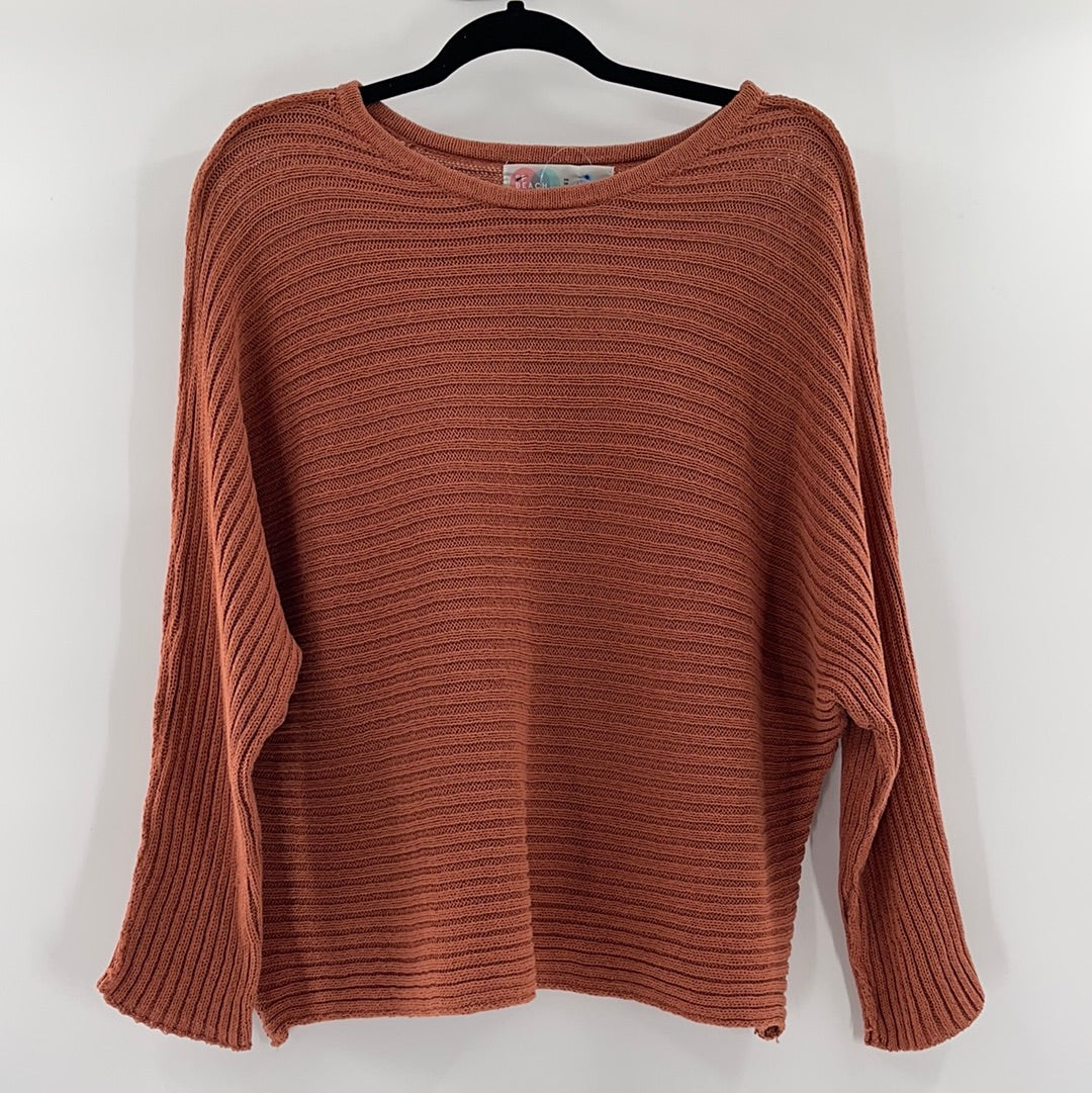 Free People Beach Batwing Terracotta Sweater (Size XS)