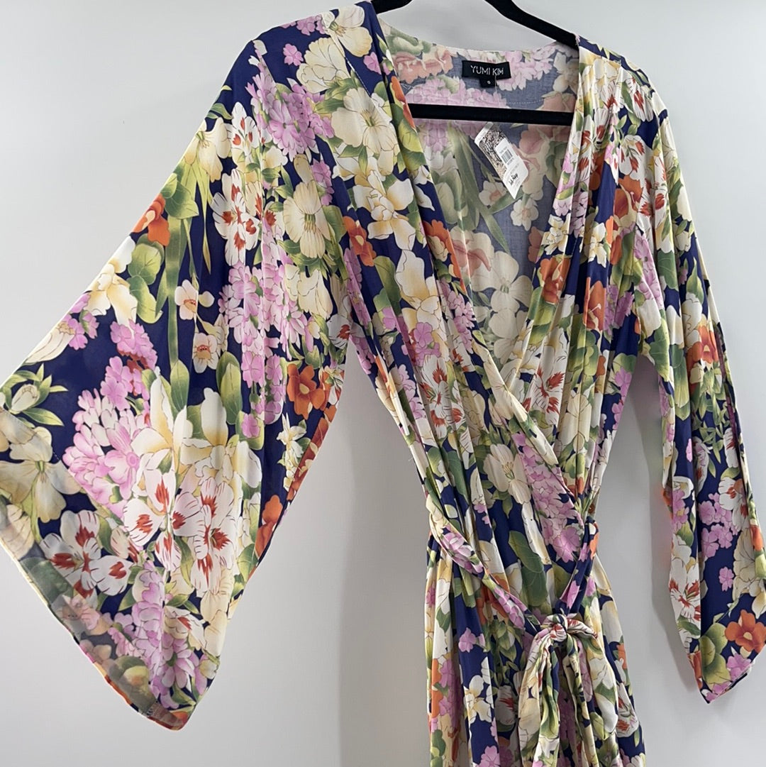 Yumi Kim Anthropologie - Robe / Dress / Overcoat / Kimono Flower Patterned Mini Dress (Size Small)