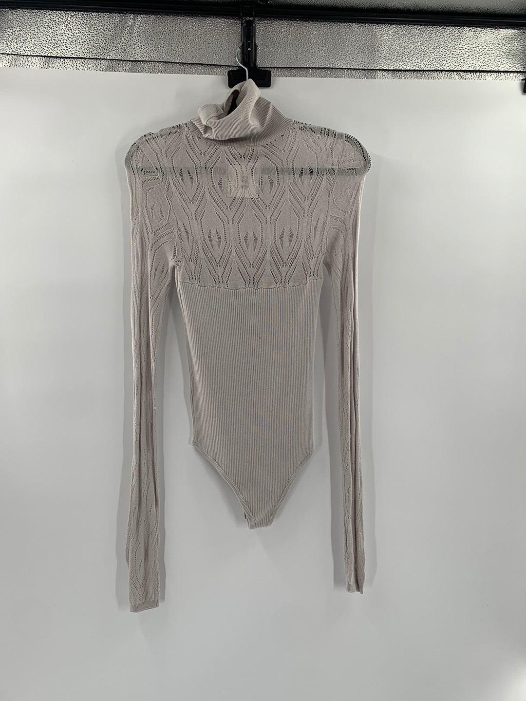 Free People light grey Knit Body Suit (M)