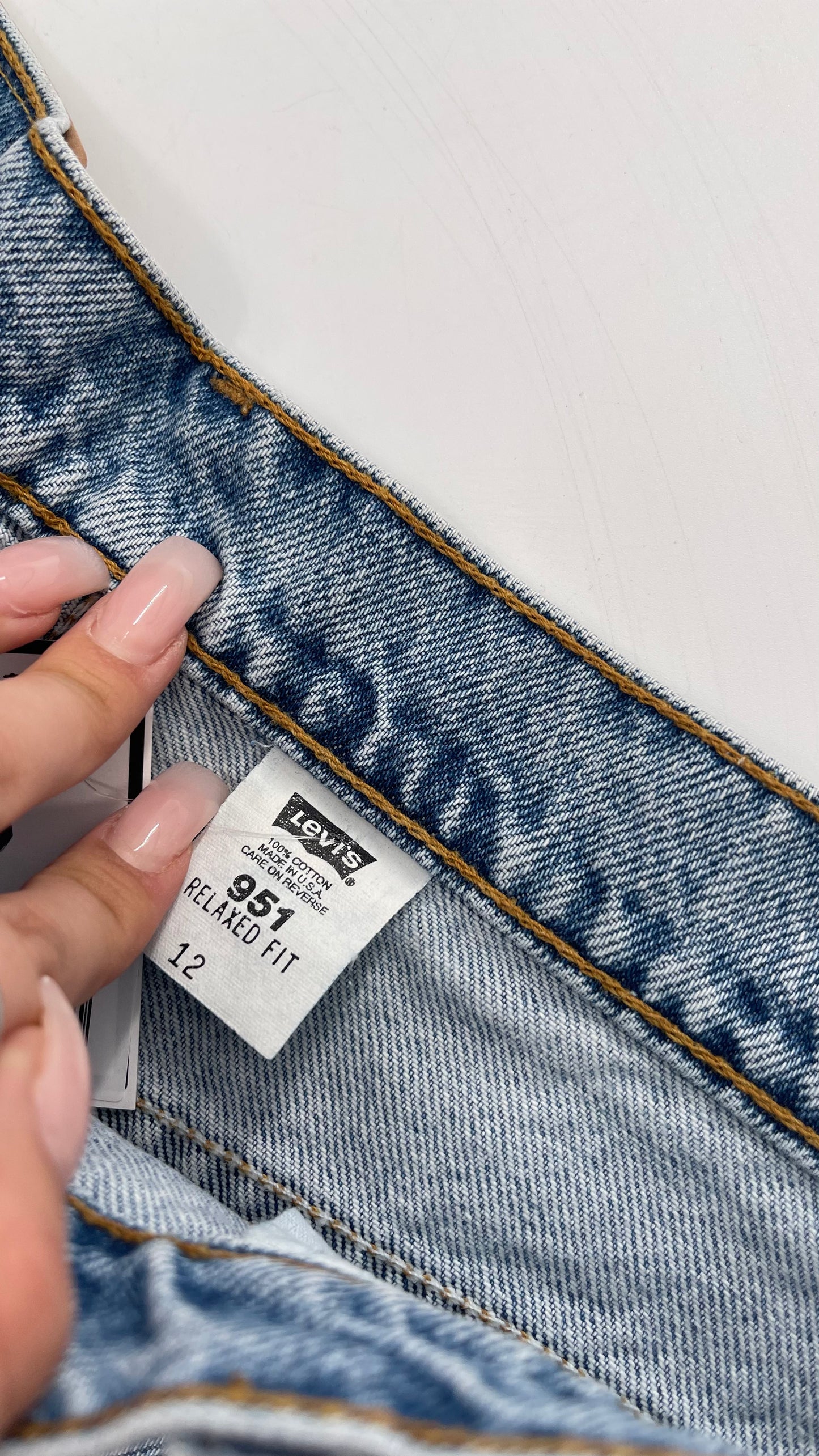 Vintage Levi Orange Tab Light Wash 951 Shorts (12)
