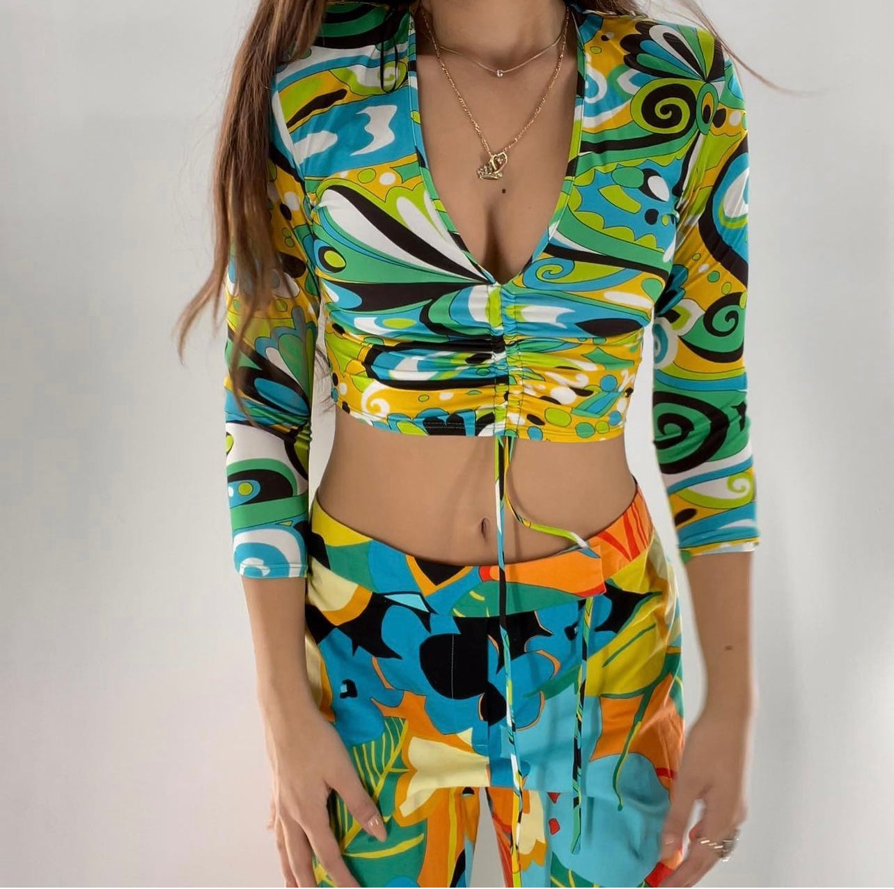 Zara Funky Paisley Print Top (XS)