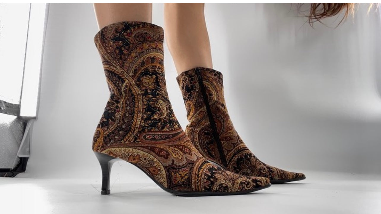 Paisley Pointed Booties (9)