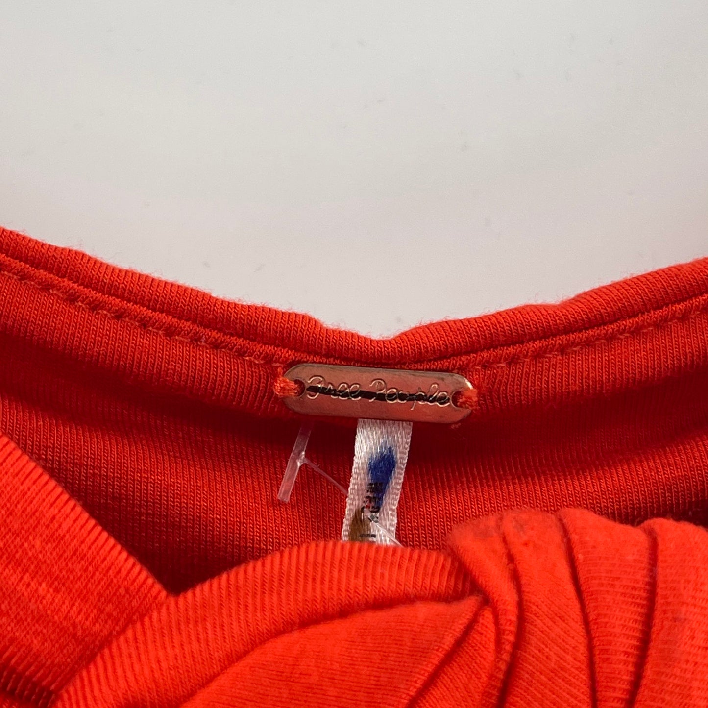 Free People Orange Cropped Tube Top (L)