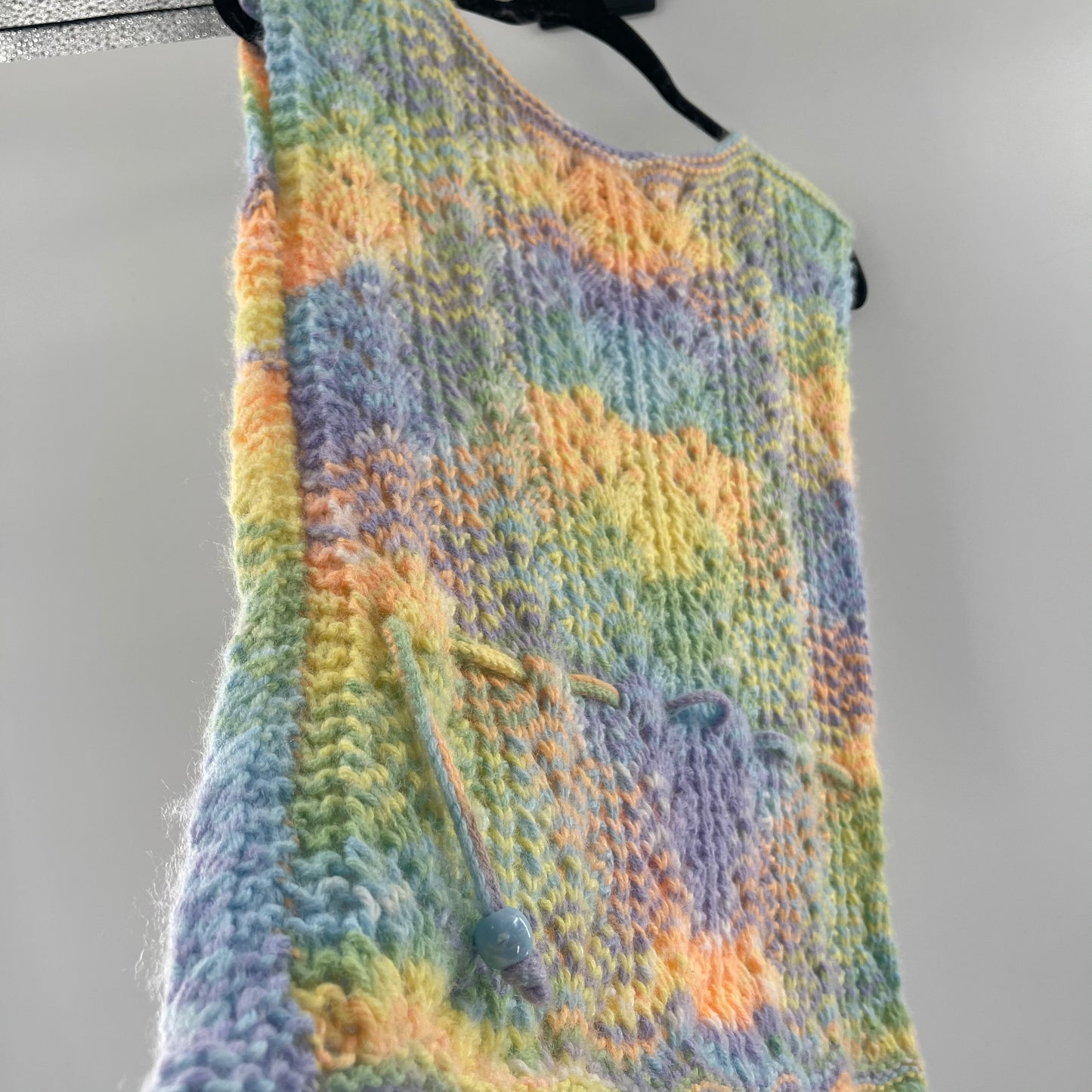 Vintage Pastel Knit Tank (S/M)