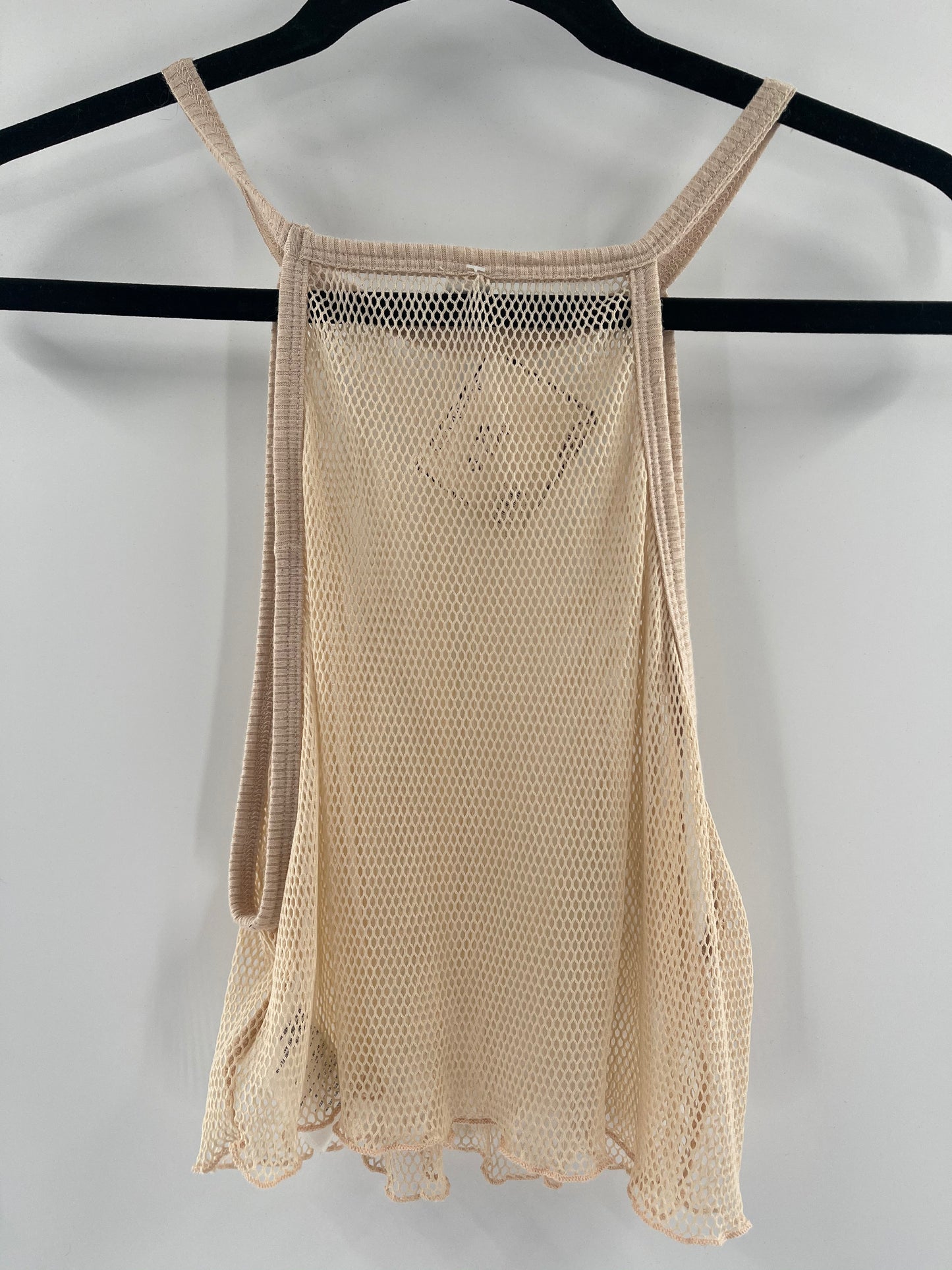 Urban Outfitter Beige Netted Tank (L)