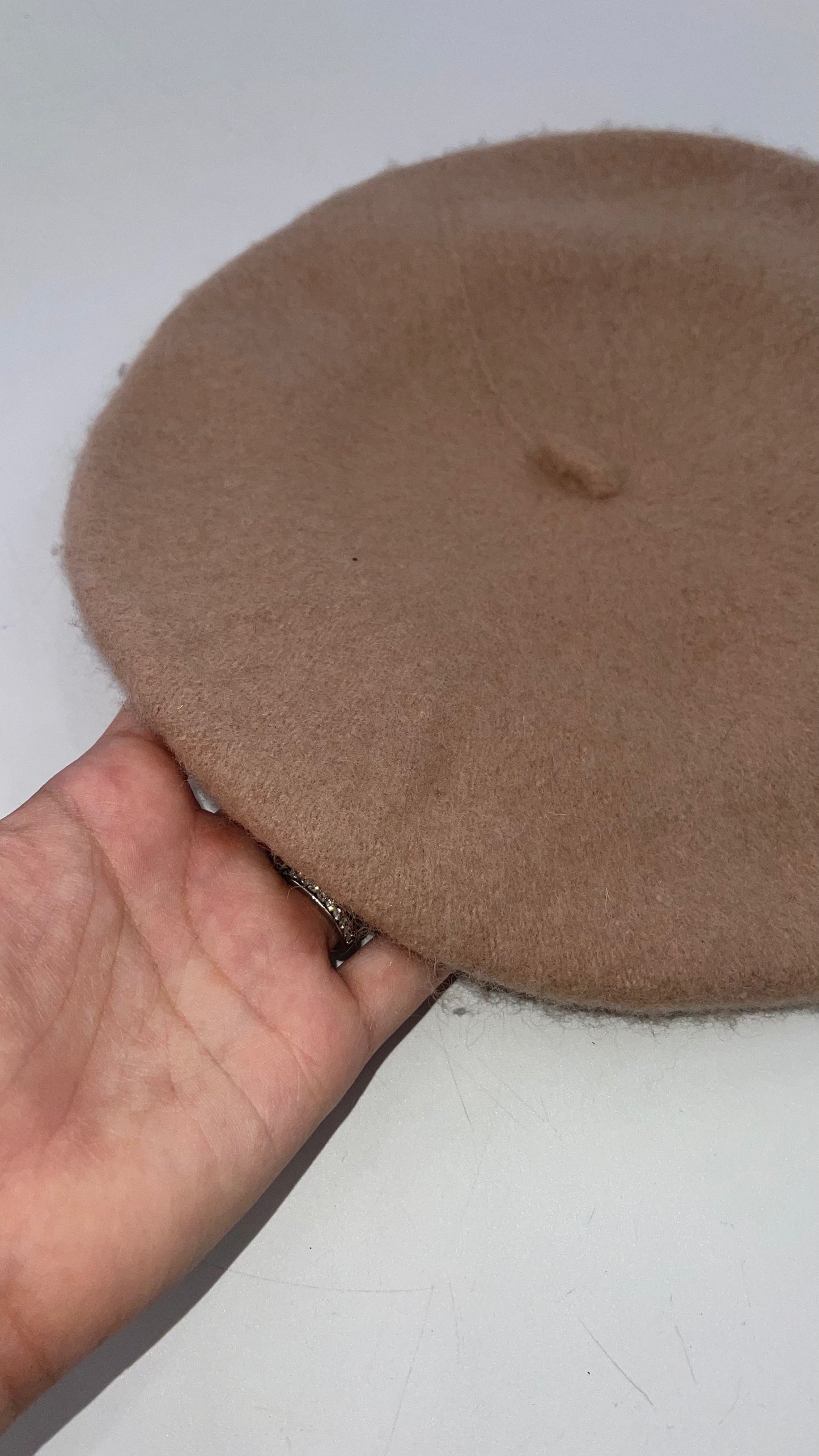 100% wool Free People Tan Beret