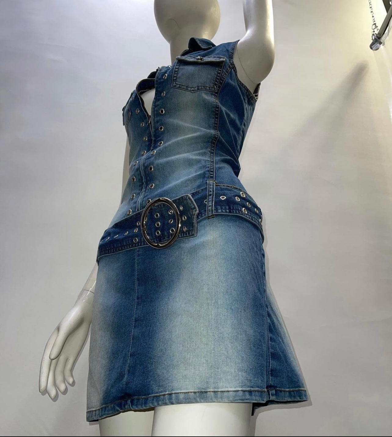 Vintage Younique Jeans Dress (SzS)