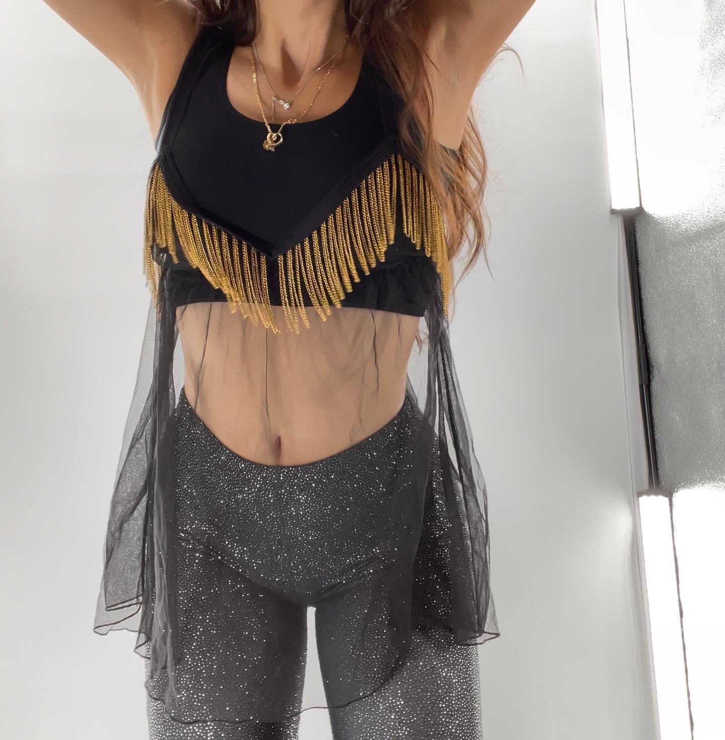 Vintage Mesh and Fringe Babydoll (medium)
