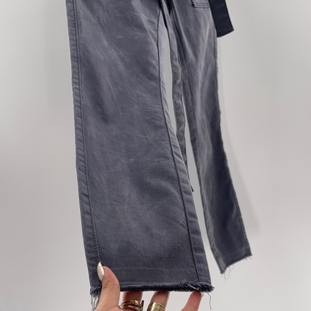 Loft Grey Ribbon Jeans (Size 4)