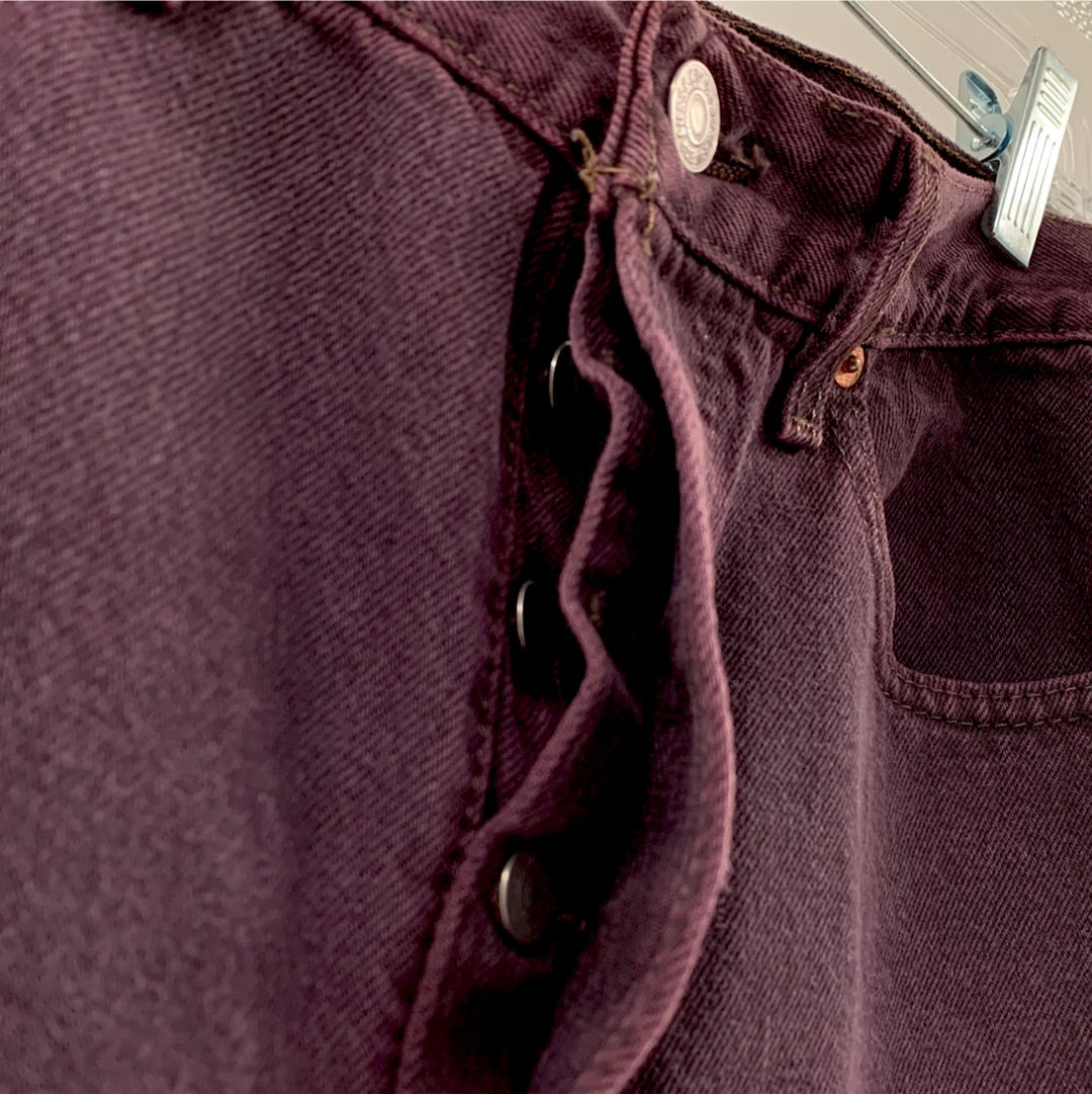 Plum Levi 501 Jeans (Size 34 X 30)