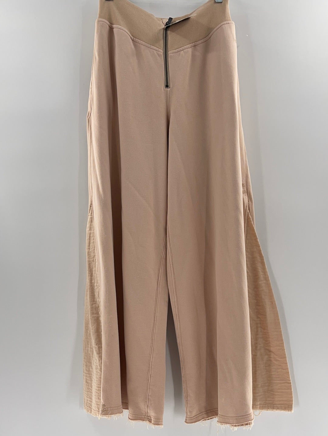 Free People Movement Muted Pink High Waisted Jersey Flare Legs (Small)