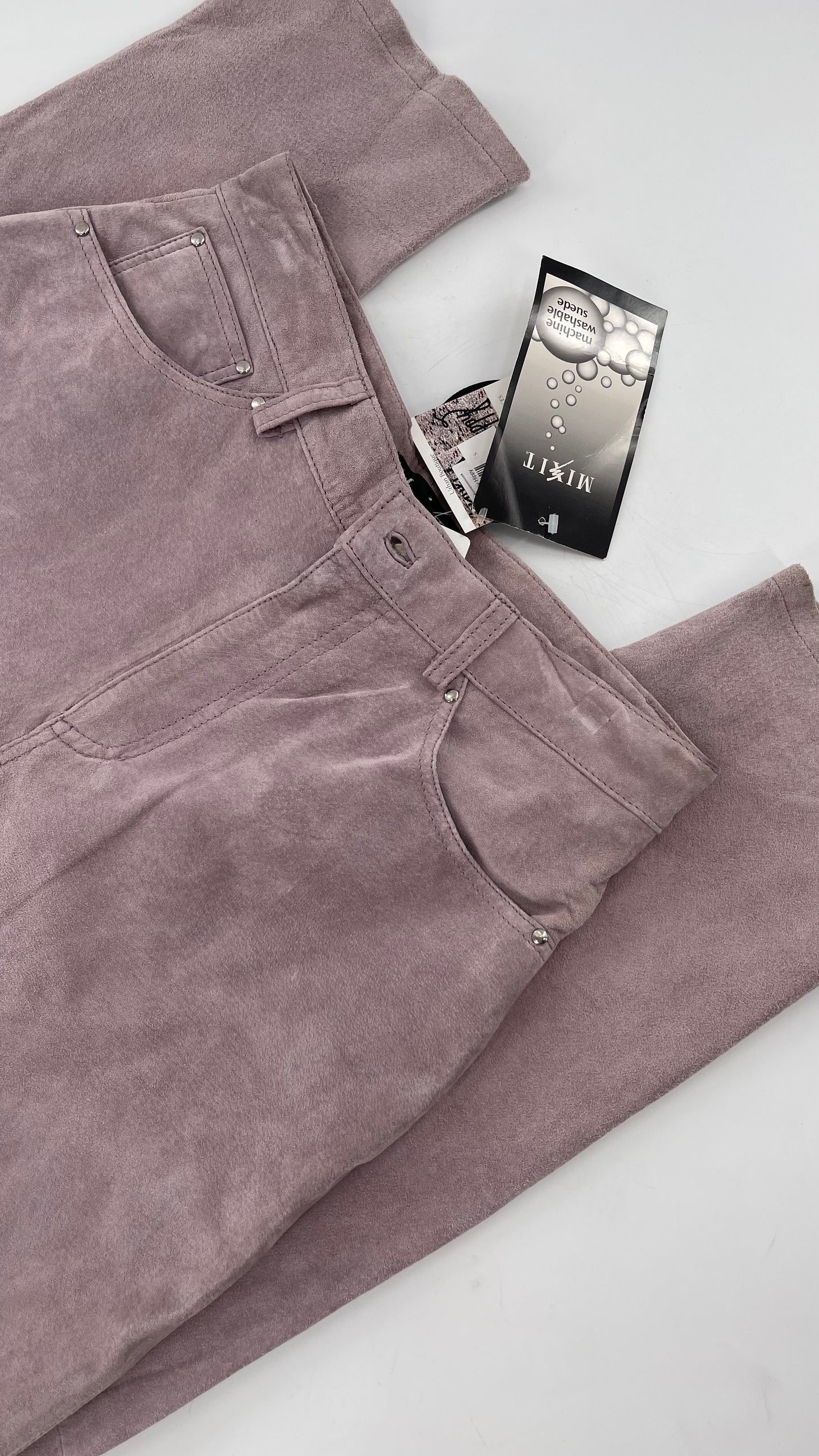 MIXIT Deadstock Vintage Suede High Rise Pants (10)