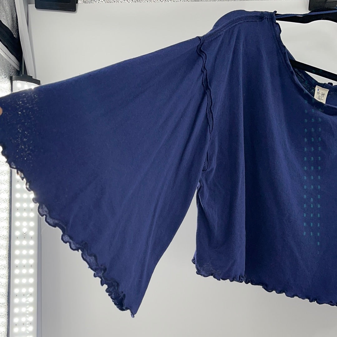 Free People Navy Long Sleeve (S)