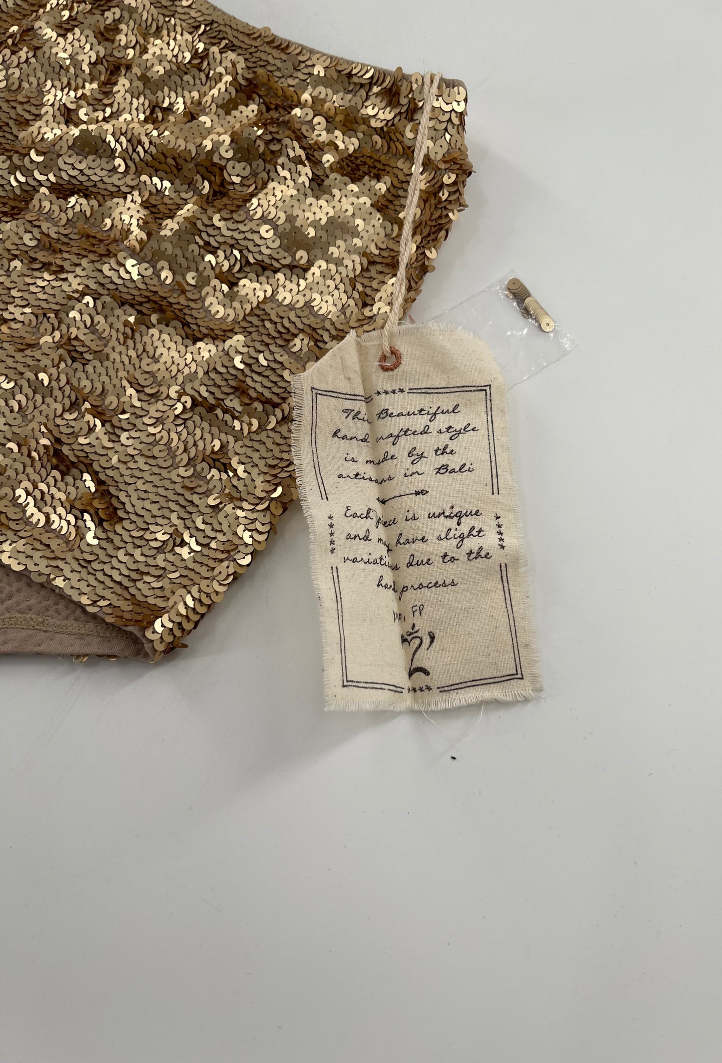 Free People Gold Sequin Shorts Size 2