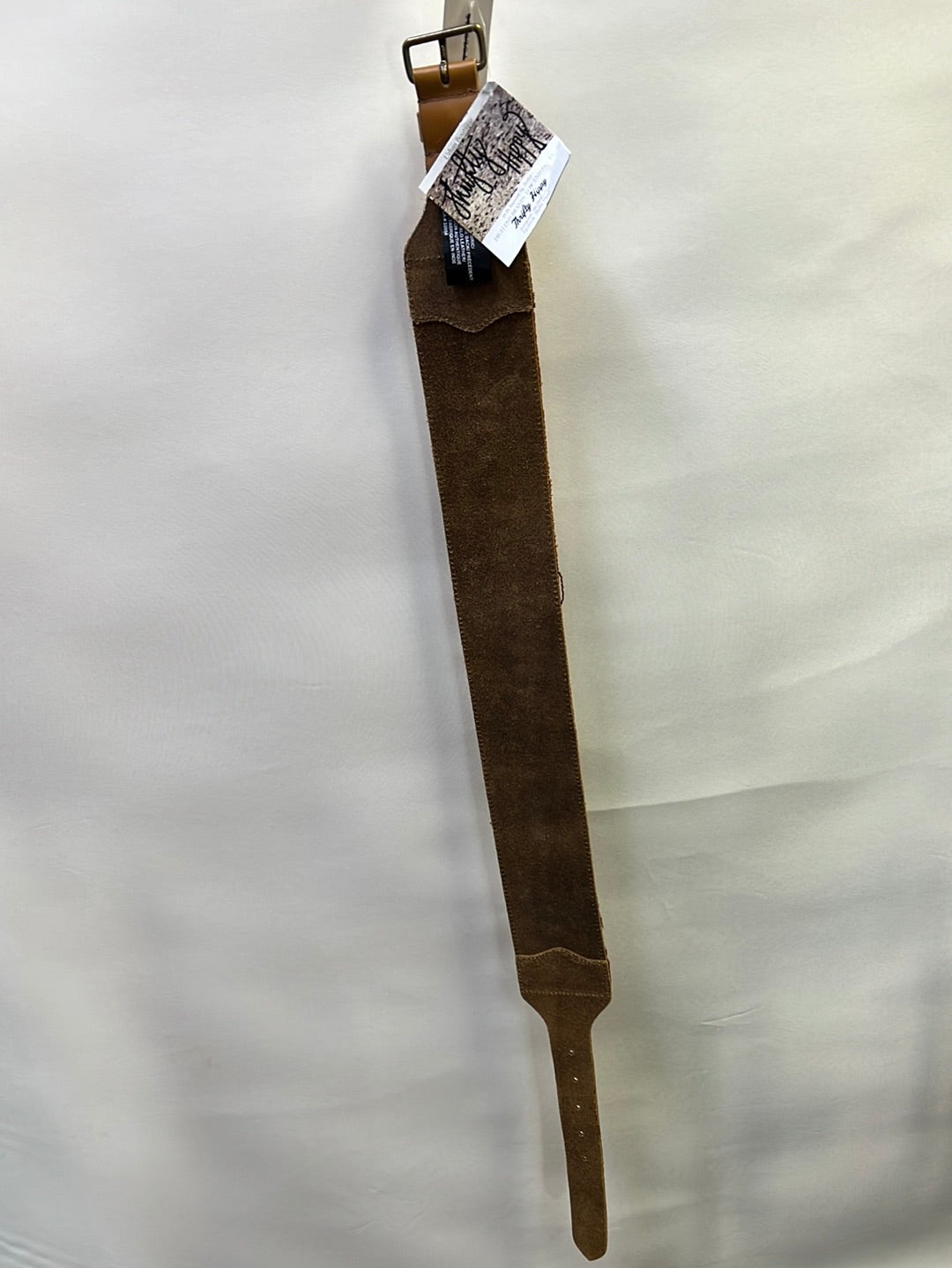 Anthropologie Cotton Buffalo Leather Beaded Belt S