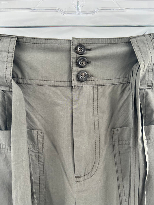 Free People Olive Flare Pants with Belt (Size 26)