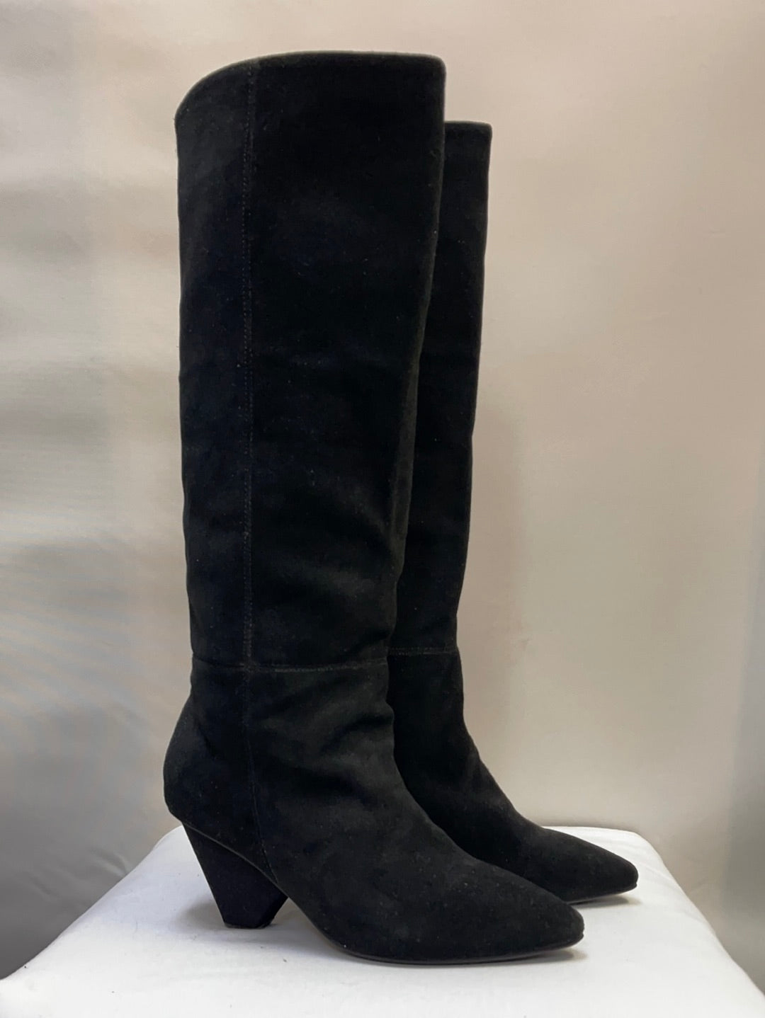 Jeffrey Campbell Knee-High Black Suede Boots